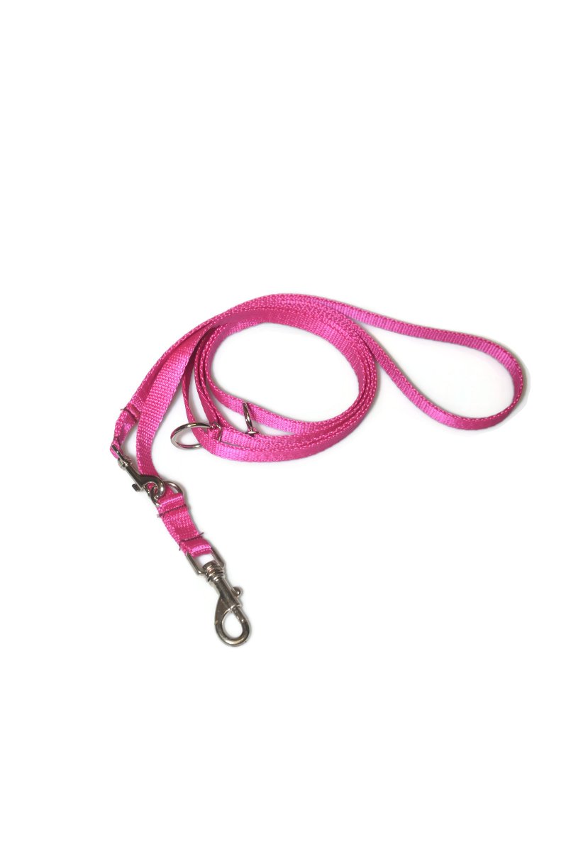 Smycz taśma ALIZOO A-033, 16 mm x 220 cm różowa