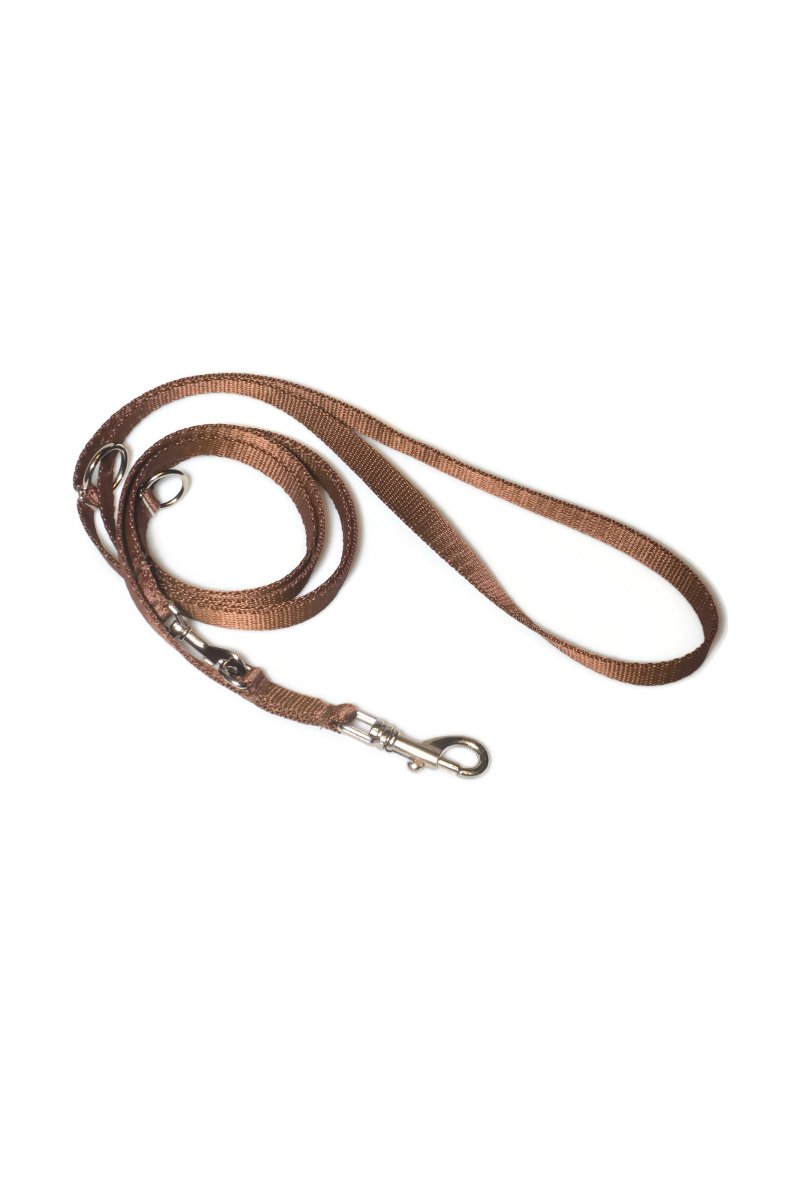 Smycz taśma ALIZOO A-033, 16 mm x 220 cm brązowa