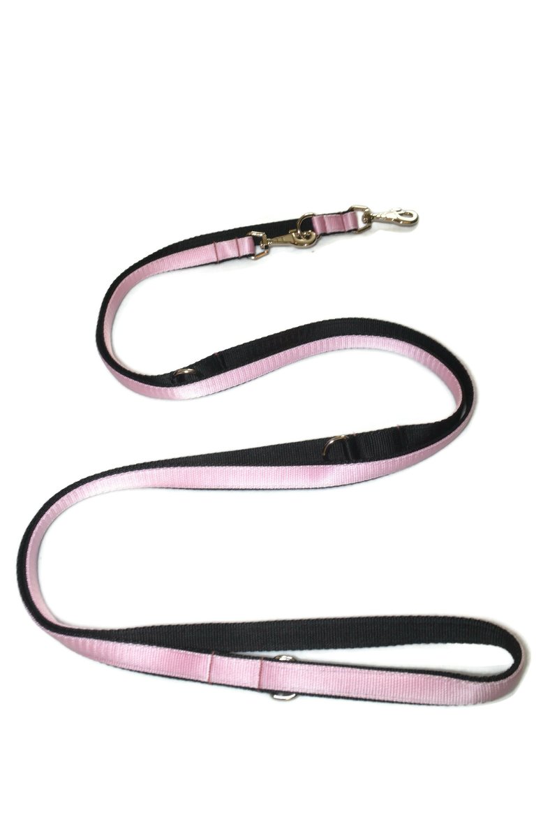 Smycz podwójna ALIZOO A-206, 25 mm x 330 cm jasnoróżowa