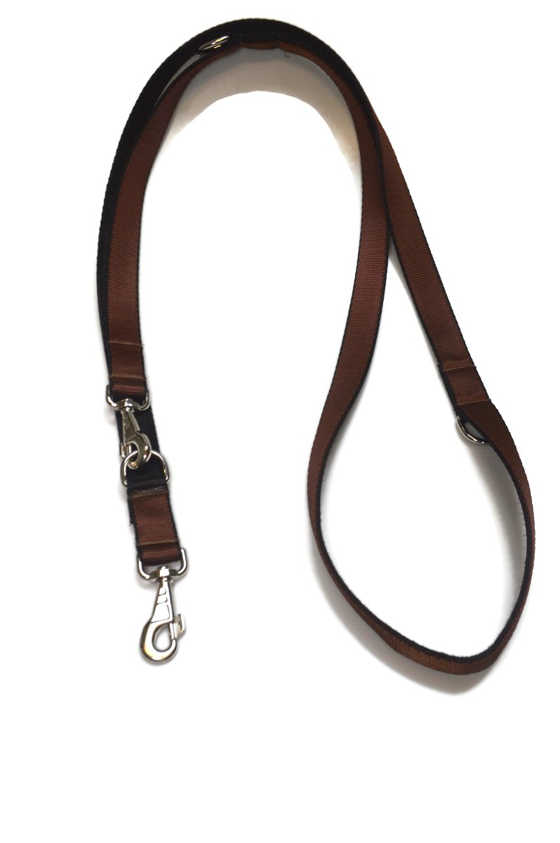 Smycz podwójna ALIZOO A-204, 30 mm x 220 cm brązowa