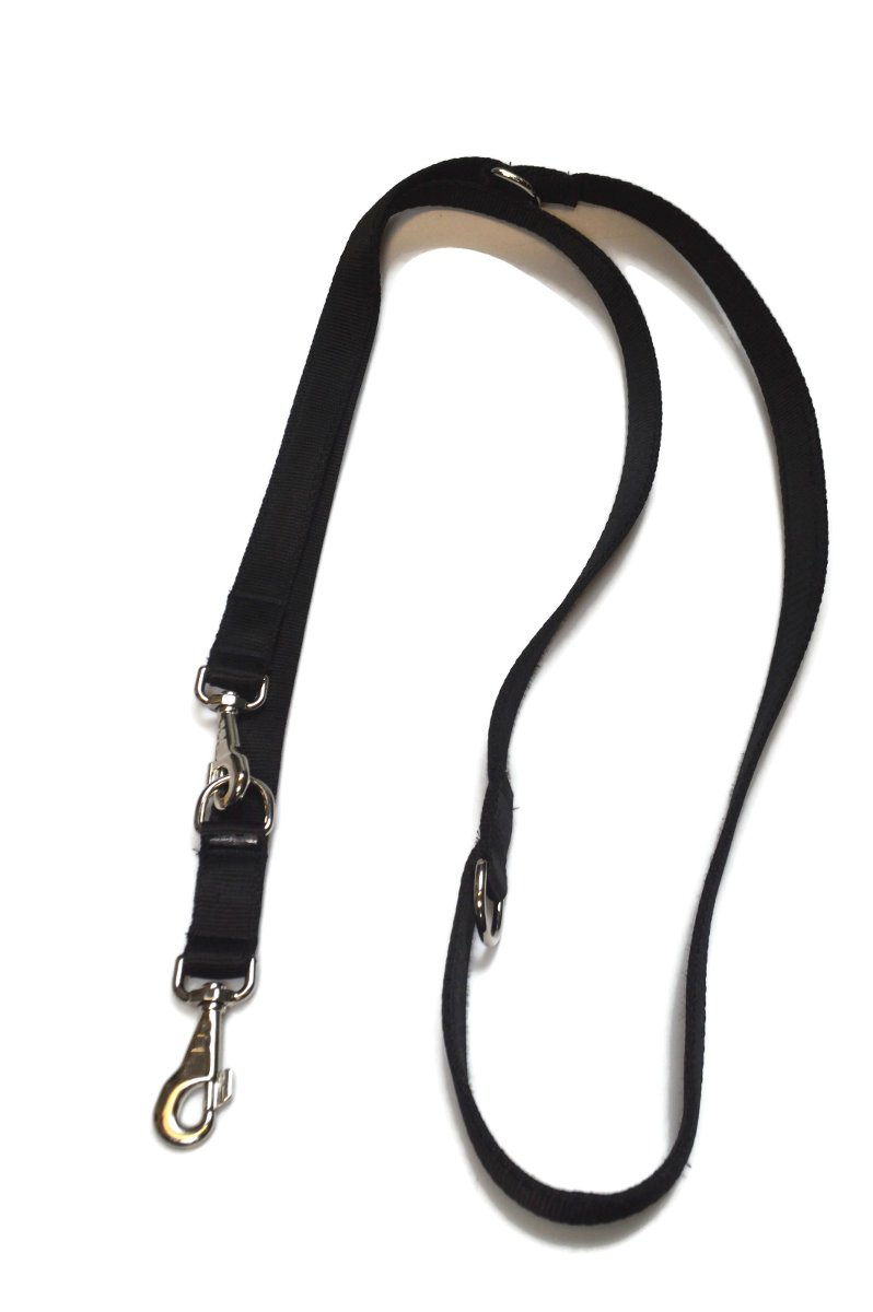 Smycz podwójna ALIZOO A-204, 30 mm x 220 cm czarna