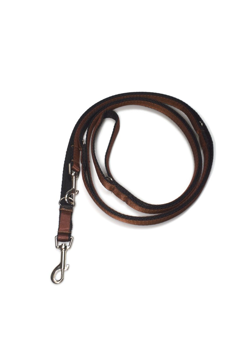 Smycz podwójna ALIZOO A-205, 20 mm x 330 cm brązowa