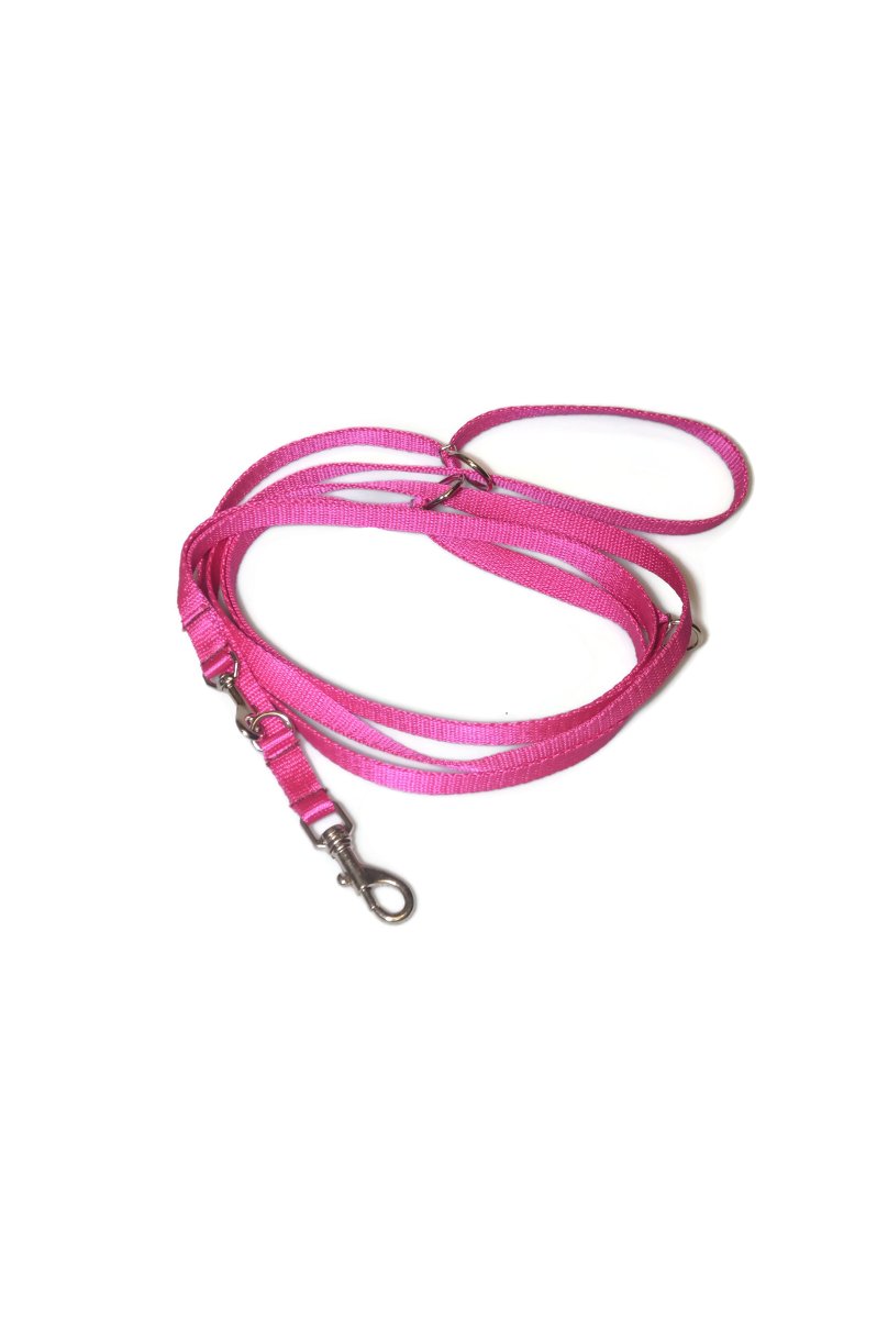 Smycz taśma ALIZOO A-037, 16 mm x 330 cm różowa
