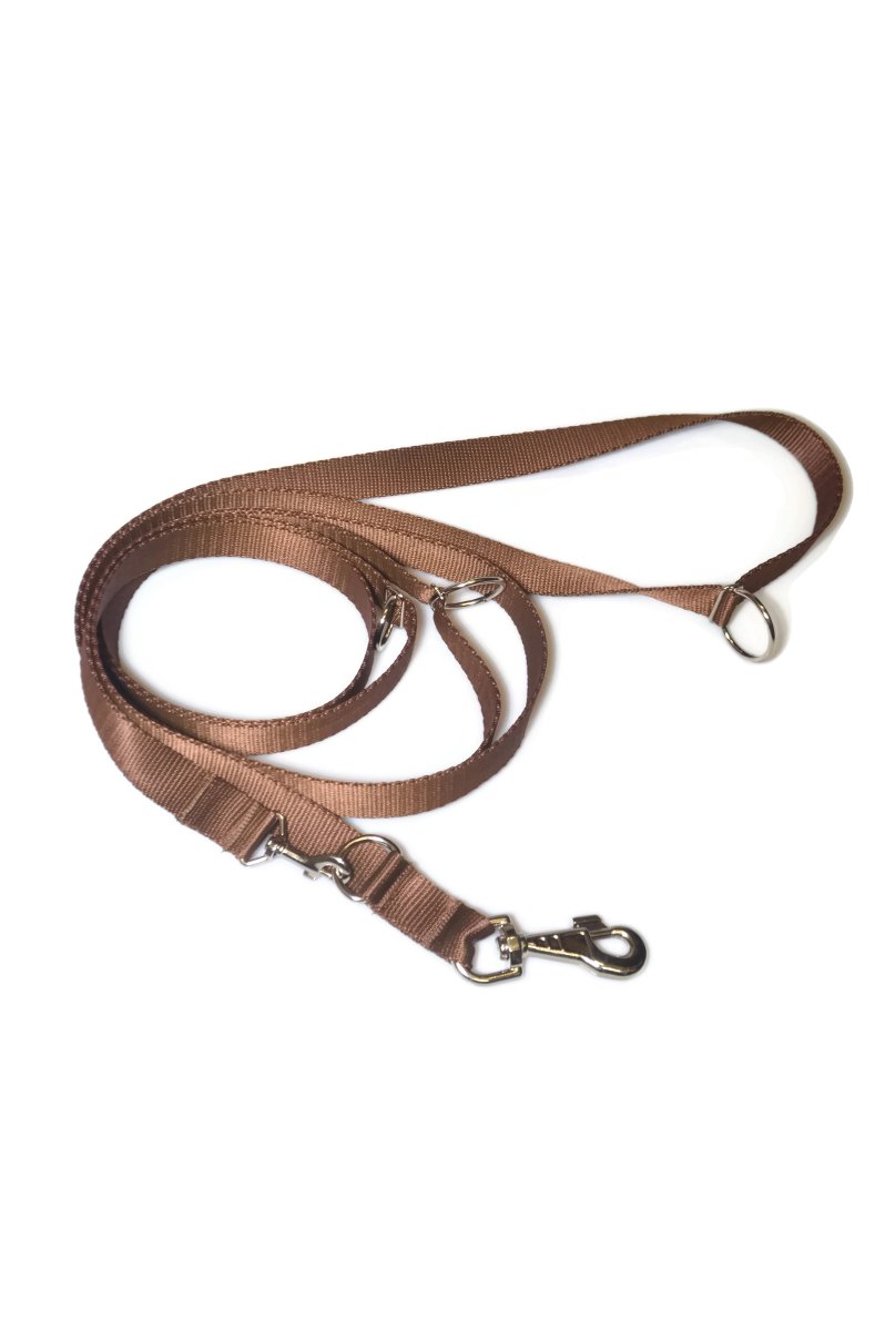 Smycz taśma ALIZOO A-039, 25 mm x 330 cm brązowa