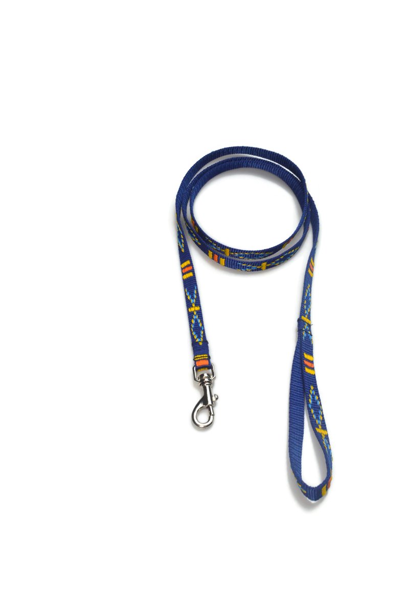 Smycz indiańska ALIZOO A-124, 15 mm x 180 cm niebieska