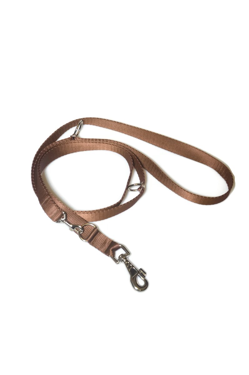 Smycz taśma ALIZOO A-035, 25 mm x 220 cm brązowa
