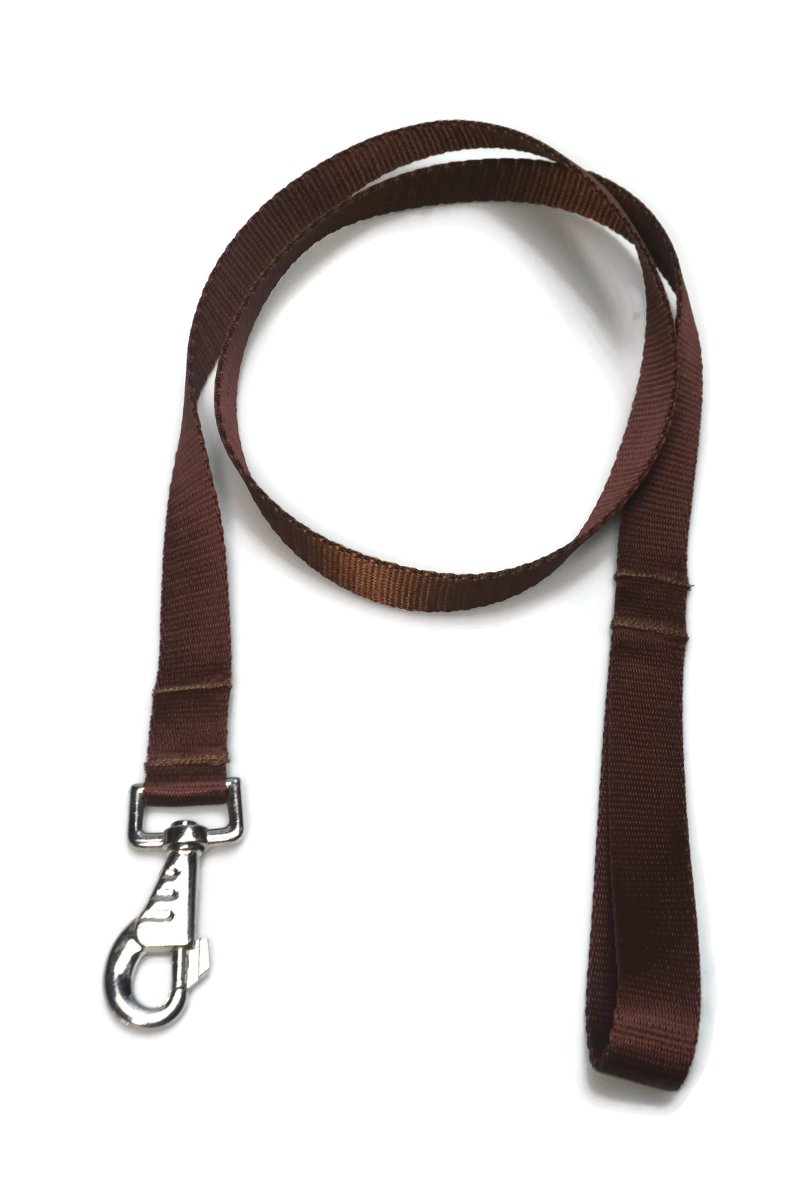 Smycz taśma ALIZOO A-024, 30 mm x 130 cm brązowa