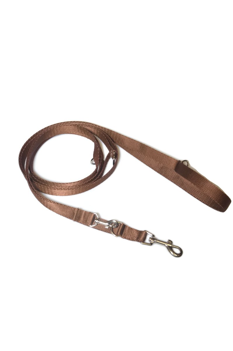 Smycz taśma ALIZOO A-038, 20 mm x 330 cm brązowa
