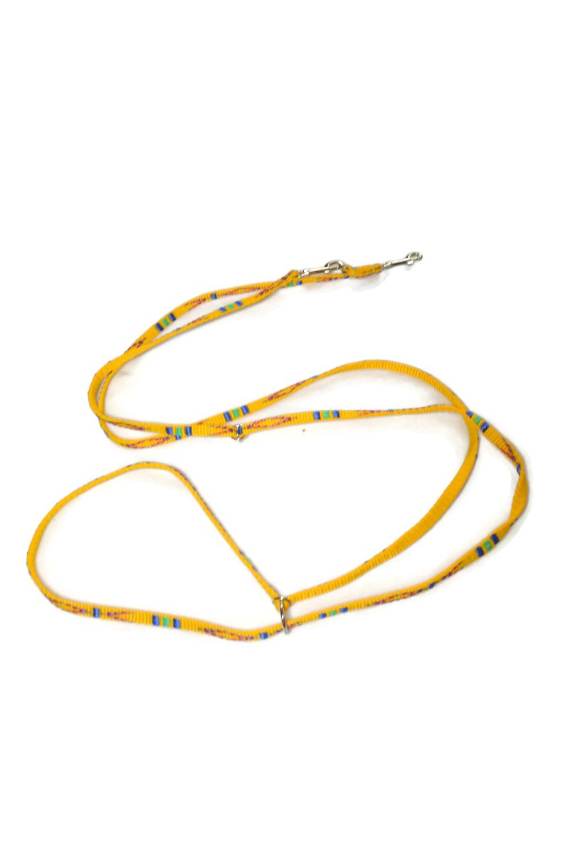 Smycz indiańska ALIZOO A-127, 10 mm x 220 cm żółta