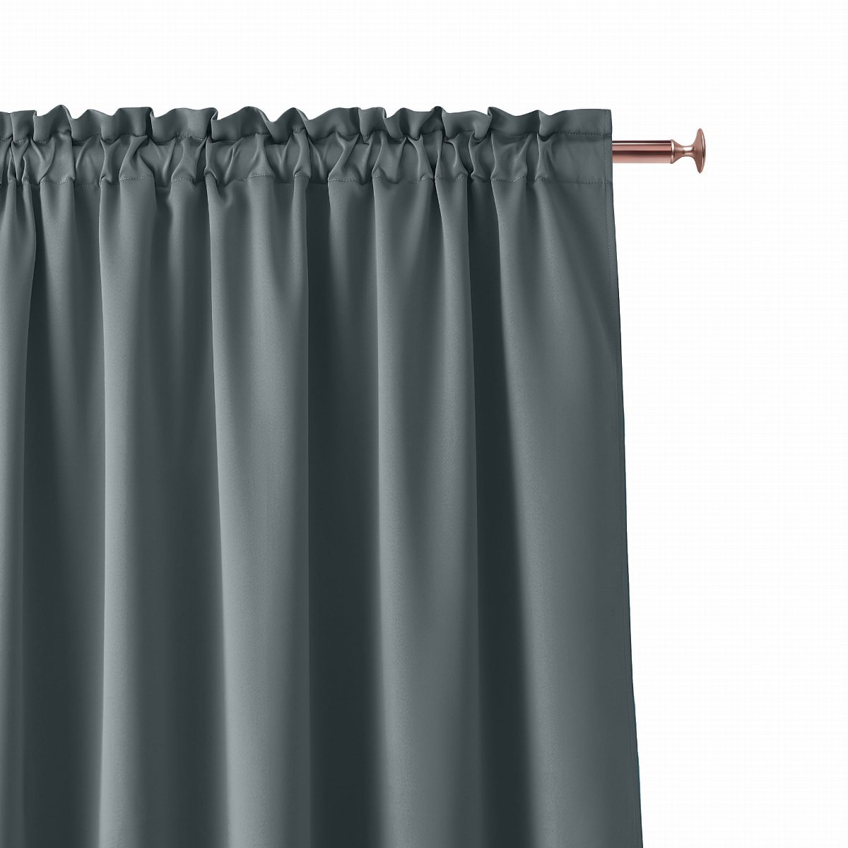 Room99 ZASŁONA AURA - Ciemnoszara 140x250 Taśma 5902963472052