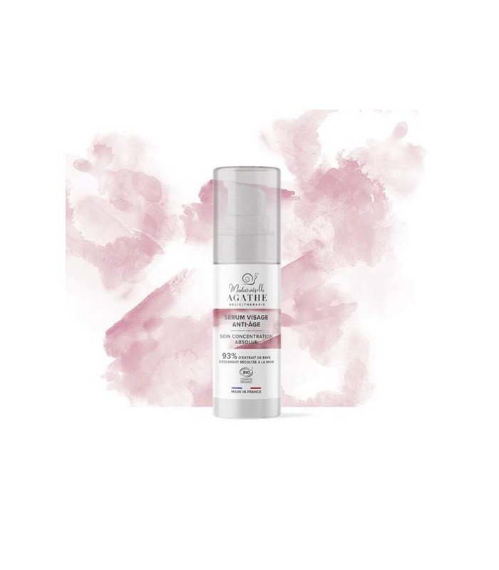 Silnie skoncentrowane serum przeciwstarzeniowe ze śluzem ślimaka 93%, COSMOS ORGANIC, 30 ml, Mlle Agathe