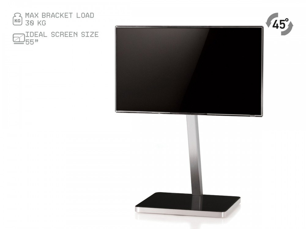 Sonorous LED telewizyjnych Stand dla telewizorów do 50 cali srebro PL2700 BLK-SLV