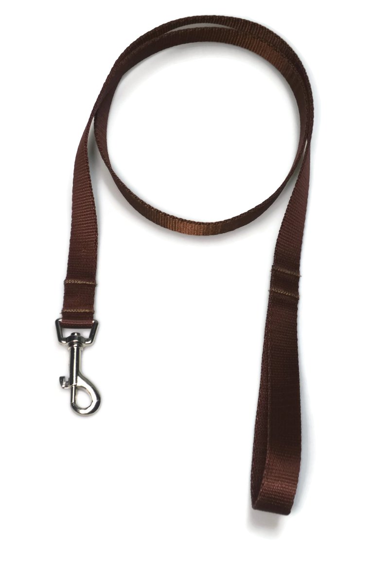 Smycz taśma ALIZOO A-022, 20 mm x 130 cm brązowa