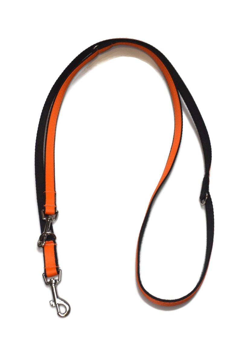 Smycz podwójna ALIZOO A-202, 20 mm x 220 cm pomarańczowa
