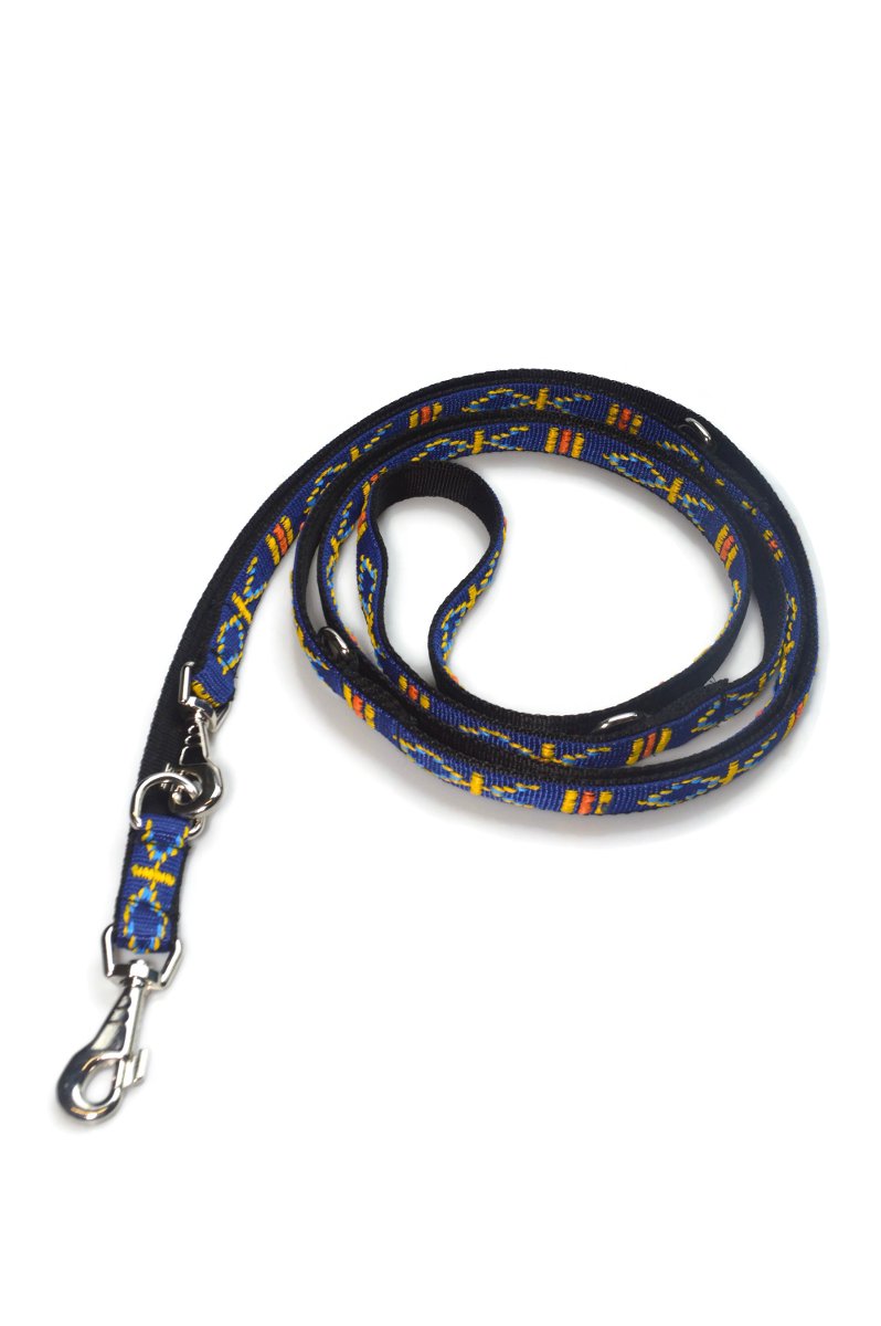 Smycz podwójna indiańska ALIZOO A-238, 25 mm x 330 cm niebieska