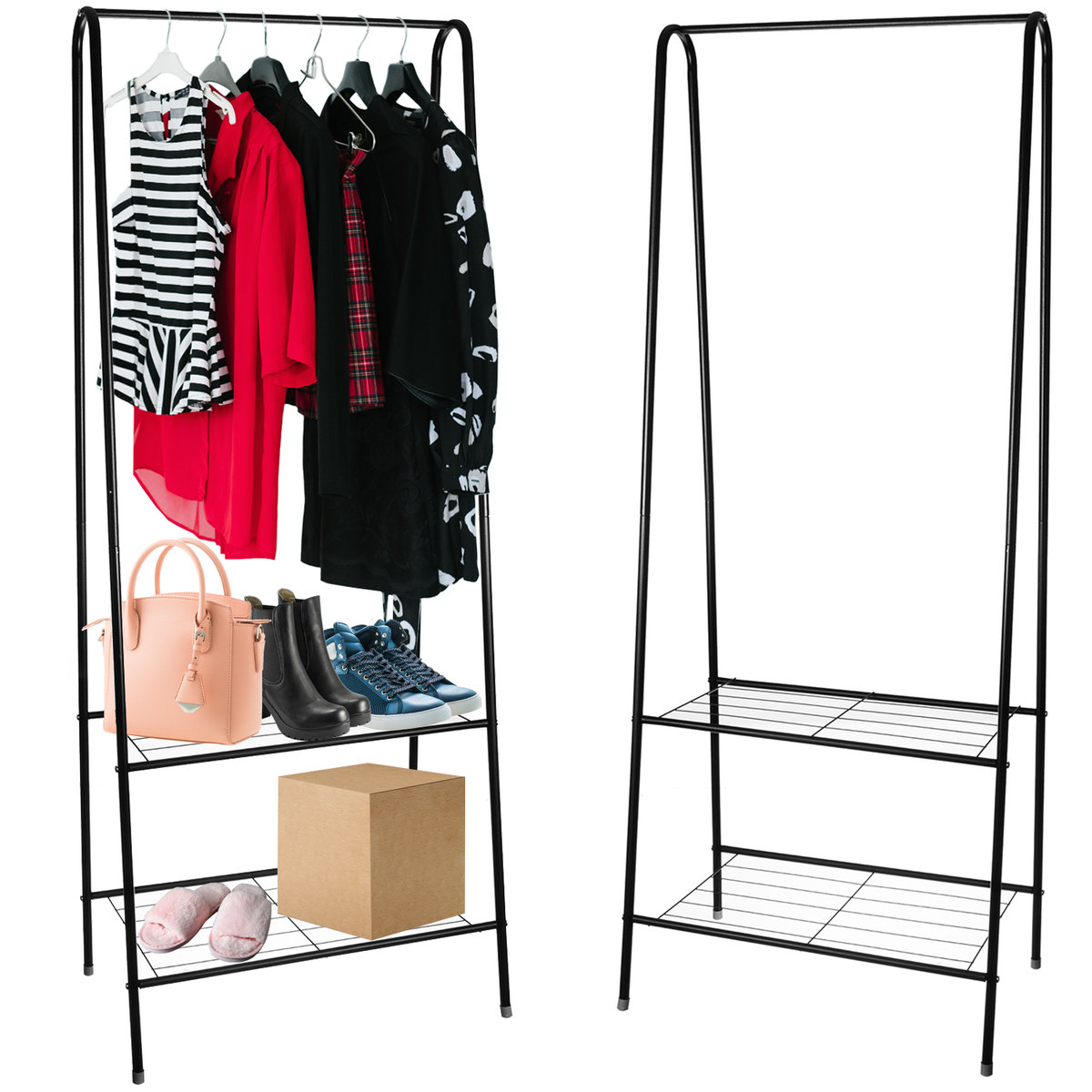 Stojak Wieszak na Ubrania Pólki na Buty ISO TRADE