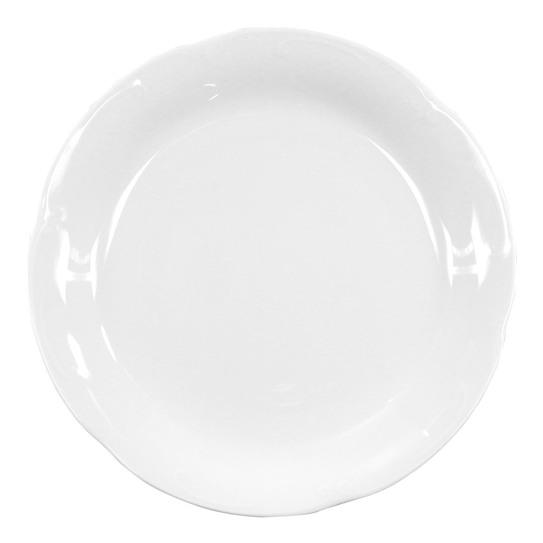Talerz płytki 24 cm Kamelia Biała C000