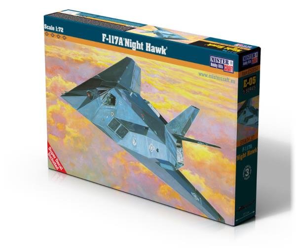 Model samolotu do sklejania F-117A "Night Hawk" 1:72 E-05 Olymp Aircraft