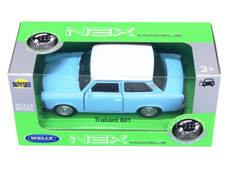 WELLY 1:39 Trabant 601 niebieski, biały dach