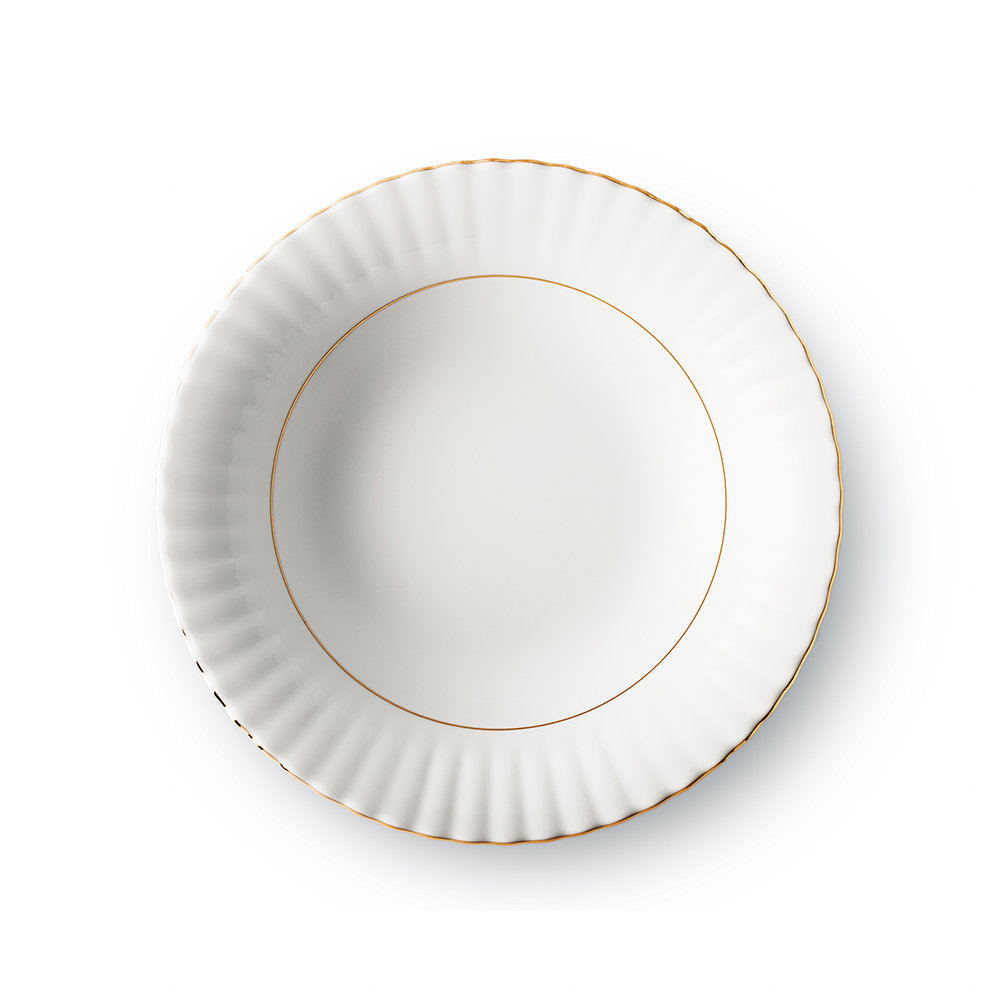 Chodzież Salaterka okrągła porcelana Iwona Złoty Pasek 26cm 0101005494