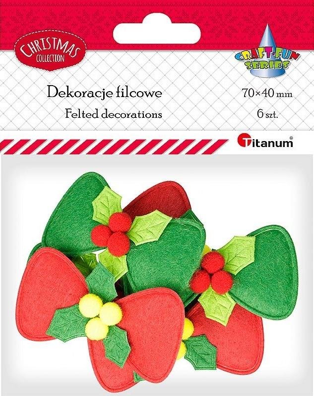 Titanum Filcowe kokardki 6szt
