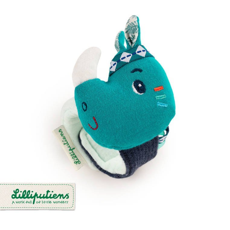 Grzechotka na rękę Nosorożec Marius z szeleszczącą folią Lilliputiens