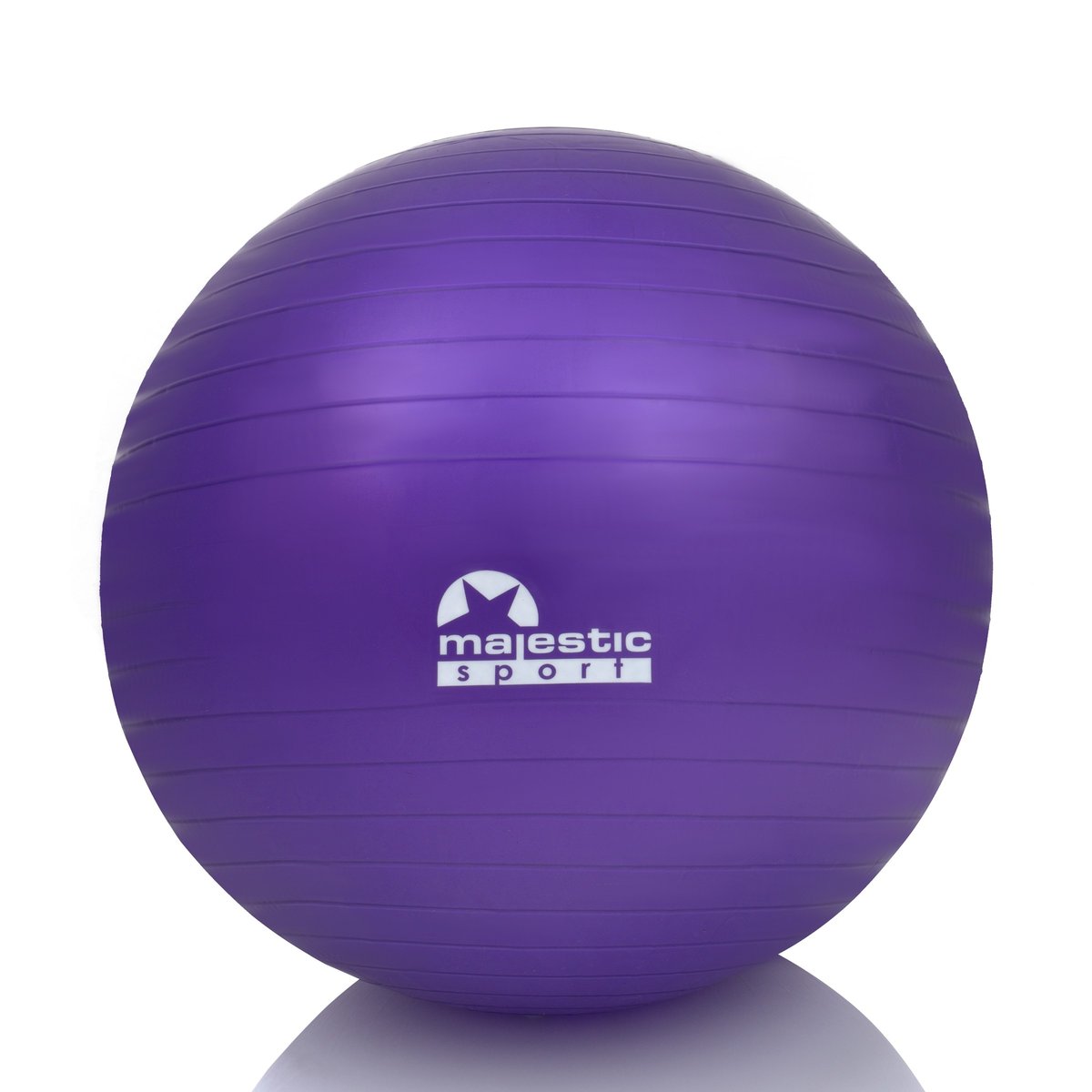 Majestic Sport Piłka gimnastyczna 65 cm Majestic Sport fioletowa z pompką GVP5028/V