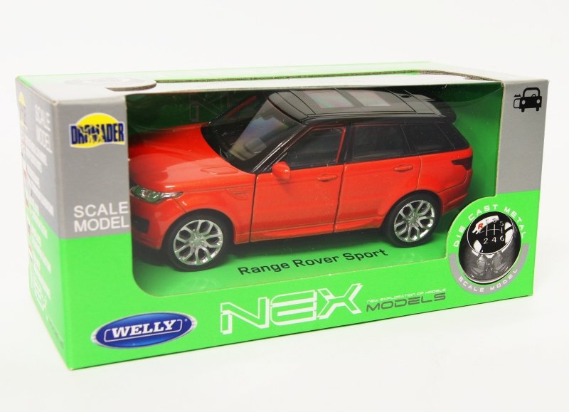 Welly 1:34 Land Rover Range Rover Sport - pomarańczowy
