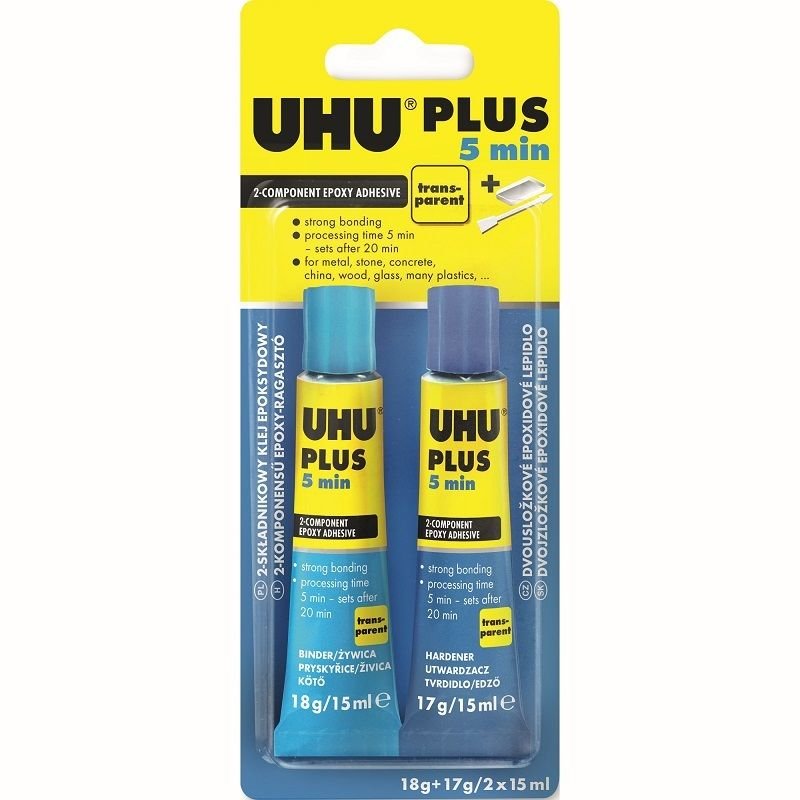 UHU Klej Plus 5 Min Epoxy 2X15ml 40381