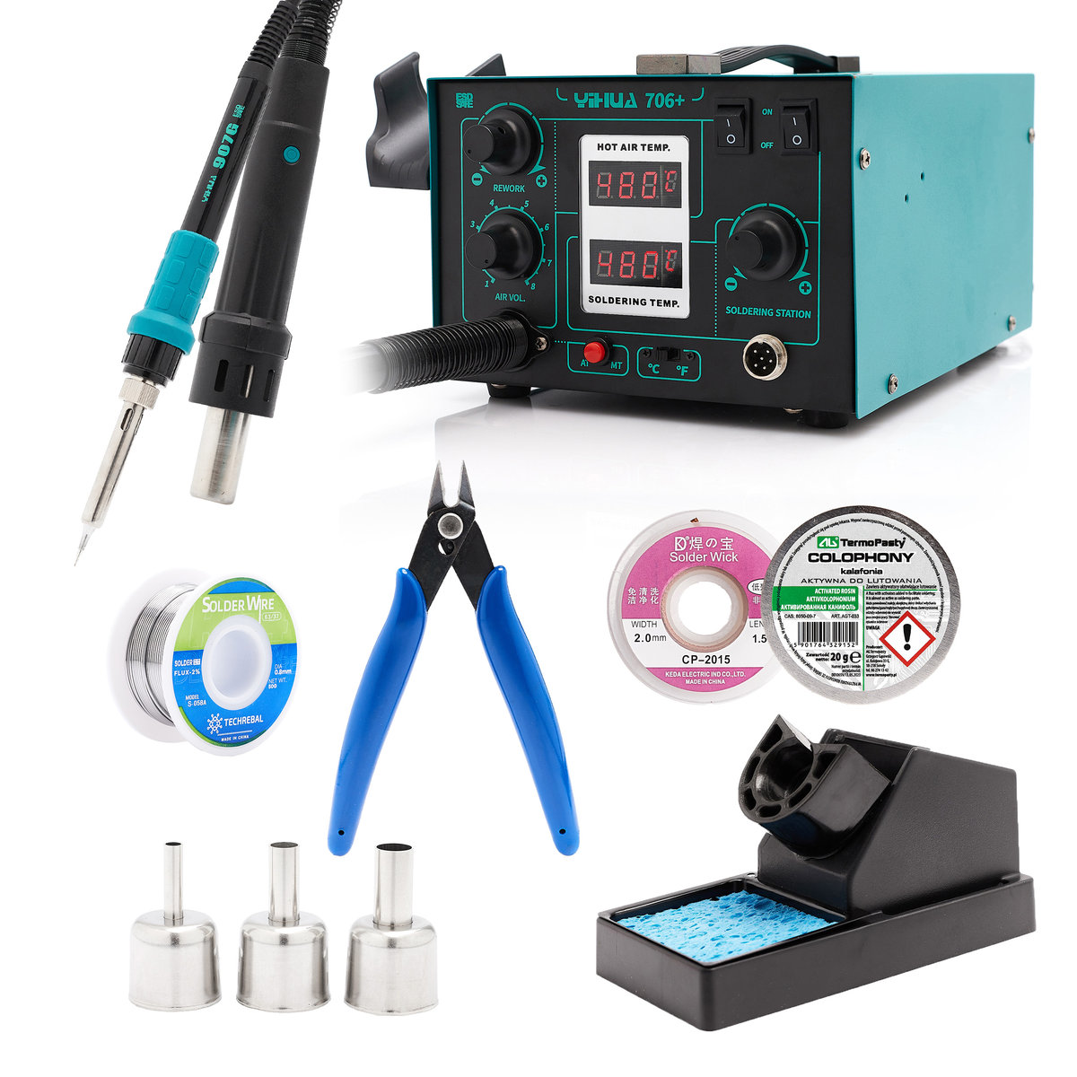 Yihua 706 Stacja Lutownica Spawarka Plastiku Cyna