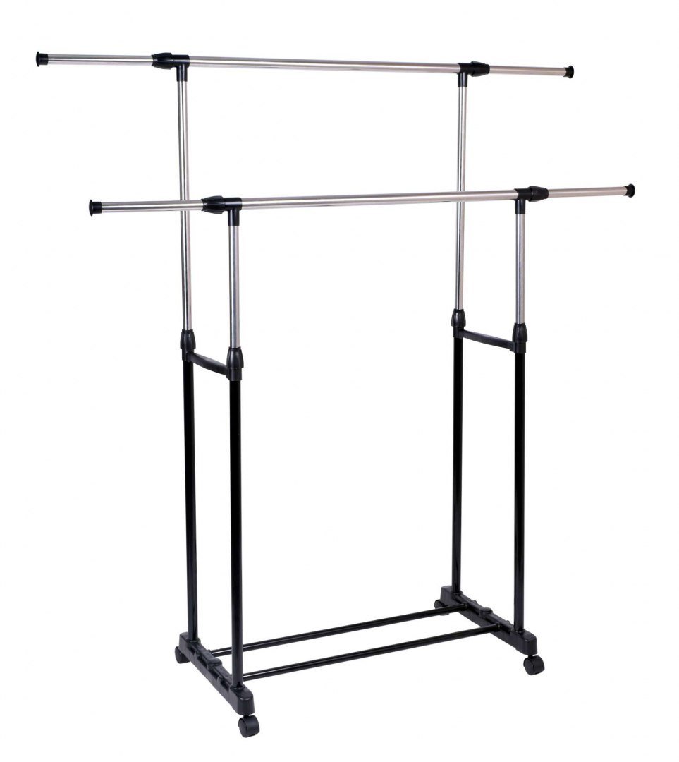 Wieszak stojący na kółkach TIMI podwójny