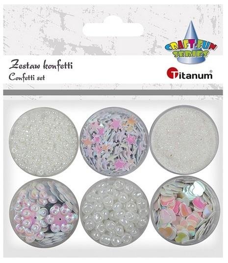 Titanum Zestaw dekoracyjny konfetti 6 wzorów 339367