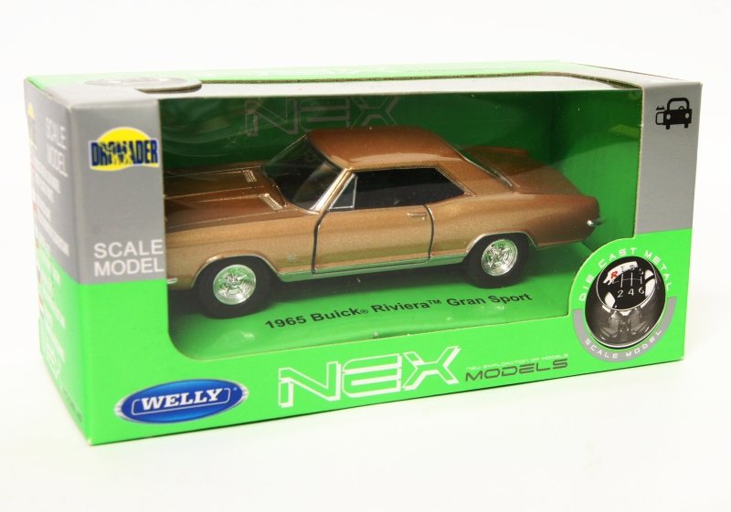 Welly 1:34 Buick 1965 Riviera Gran Sport - złoty