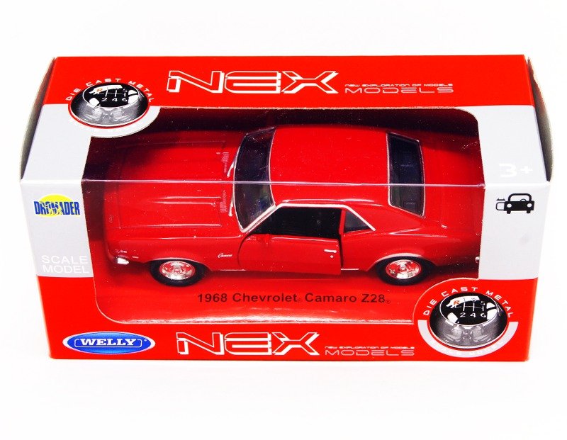 Welly 1:34 Chevrolet '68 Camaro Z28 -czerwony