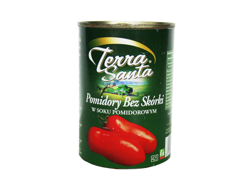 WŁOSKIE POMIDORY CAŁE BEZ SKÓRKI 400G TERRA SANTA