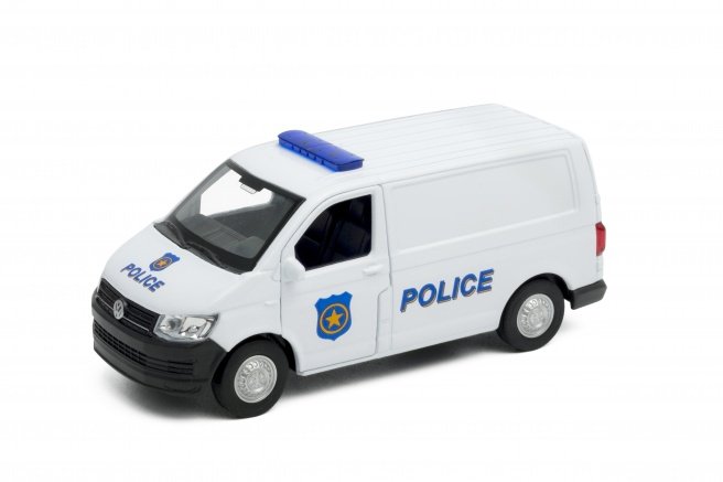 Welly 1:34 Volkswagen T6 VAN POLICE biały