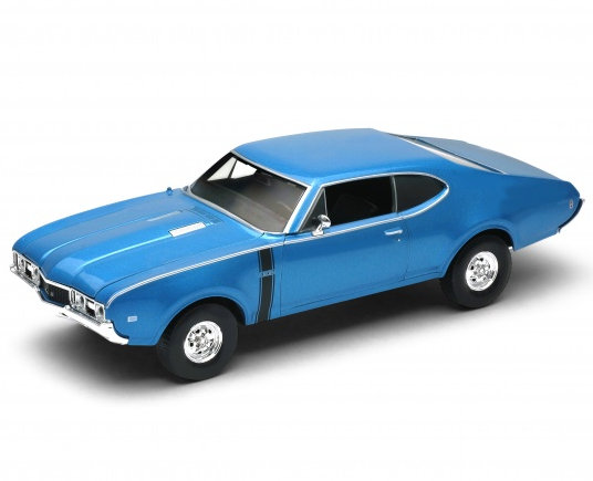 Welly 1:34 1968 Oldsmobile 442 - niebieski