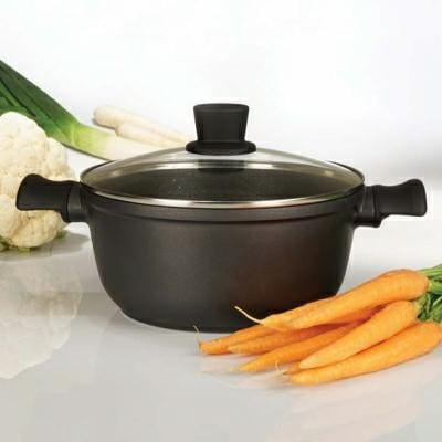 Tiross Garnek Marmurowy 4l Czarny [ts-1291] TS-1291