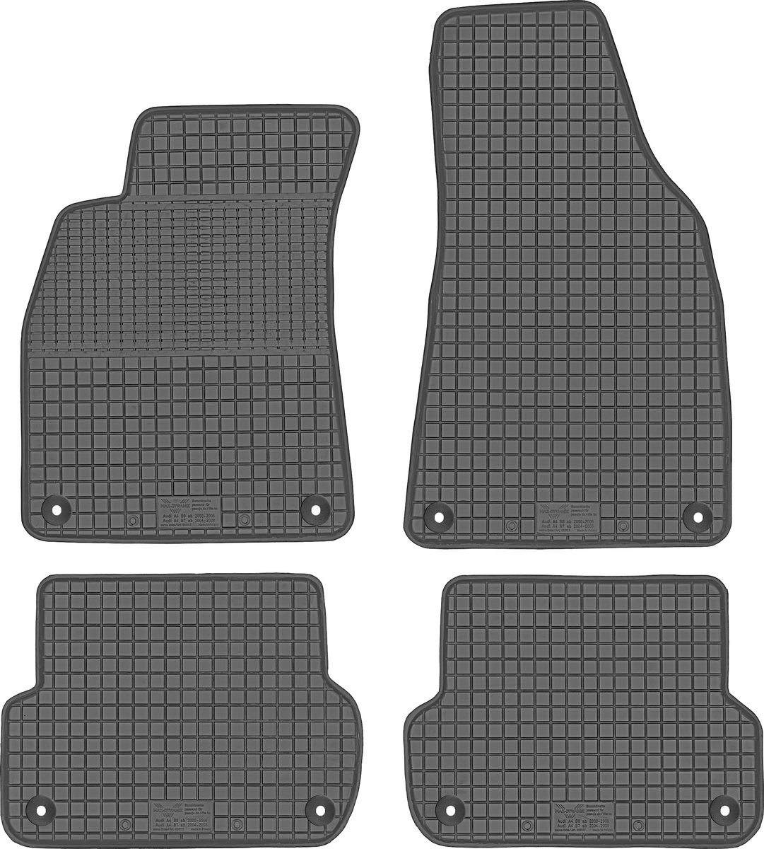 Dywaniki samochodowe MAX-DYWANIK, Audi A4 B6 B7 2000-2008 800117 I Tył
