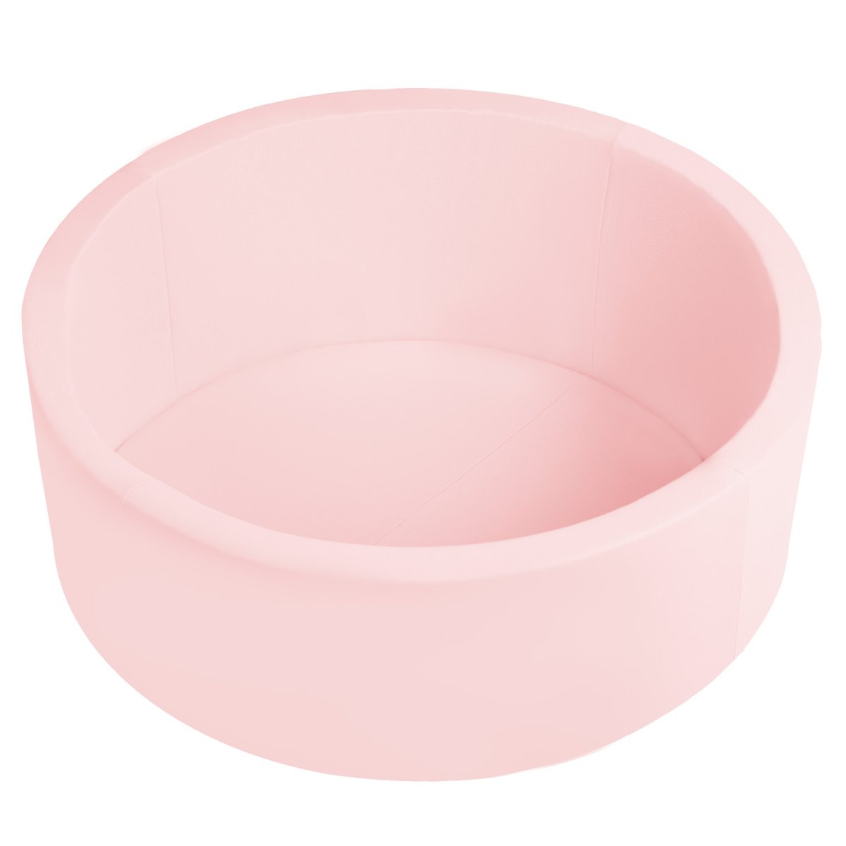 Selonis, suchy basen okrągły z piłeczkami 6cm różowy: babyblue-pudrowy róż-perła 90x30cm/BEZkulek
