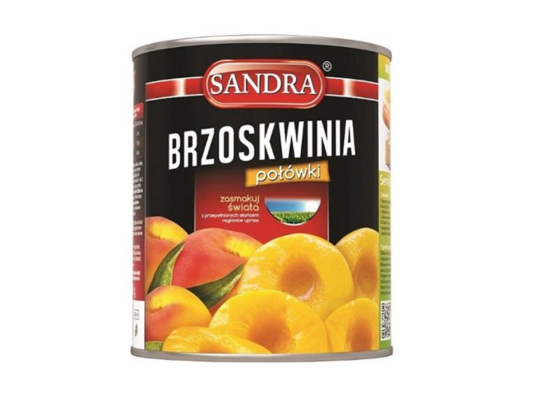 LEVANT Brzoskwinie połówki 850 ml Sandra