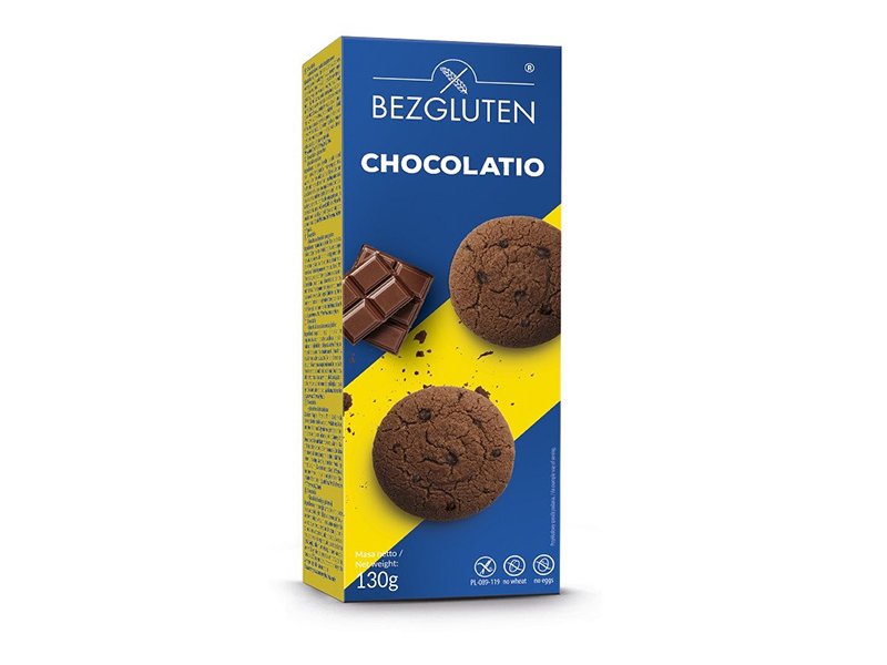 Bezgluten Ciastka Chocolatio czekoladowe bezglutenowe 30g