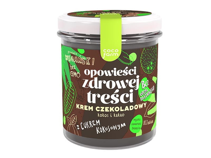 Coco Farm Krem Kokosowo Czekoladowy Opowieści Zdrowej Treści 280g - Coco Farm
