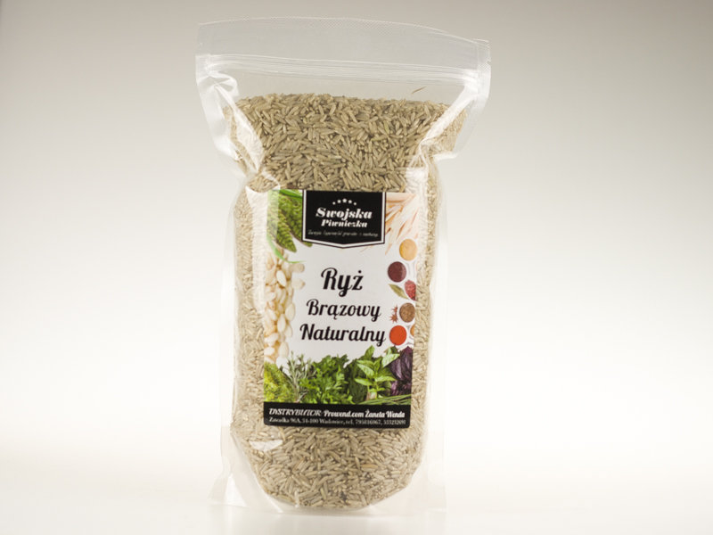 Ryż Brązowy Naturalny 1kg SWOJSKA PIWNICZKA