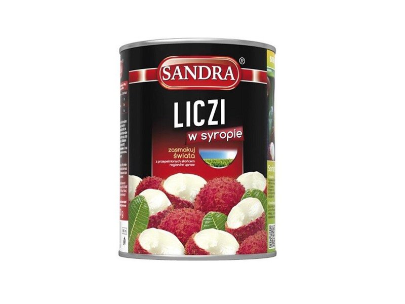 LICZI W SYROPIE ŚLIWKA CHIŃSKA 580ml SANDRA