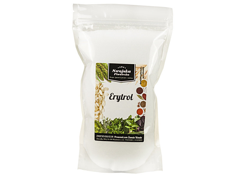 SWOJSKA PIWNICZKA, Erytrol, Słodzik, Cukier Niskokaloryczny, 1 Kg