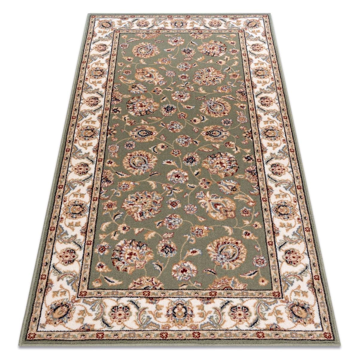 Dywan NAIN Ornament, ramka 7338/51088 zielony / beż, 200x300 cm