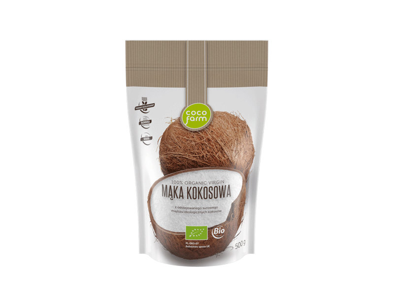 COCO FARM Mąka kokosowa bezglutenowy BIO 500g - Cocofarm