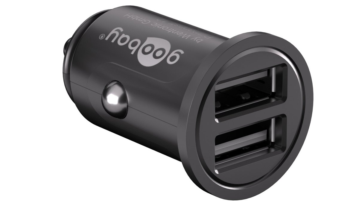 Goobay ładowarka USB samochodowa GOOBAY 71897 4,8A z dwoma gniazdami USB 71897