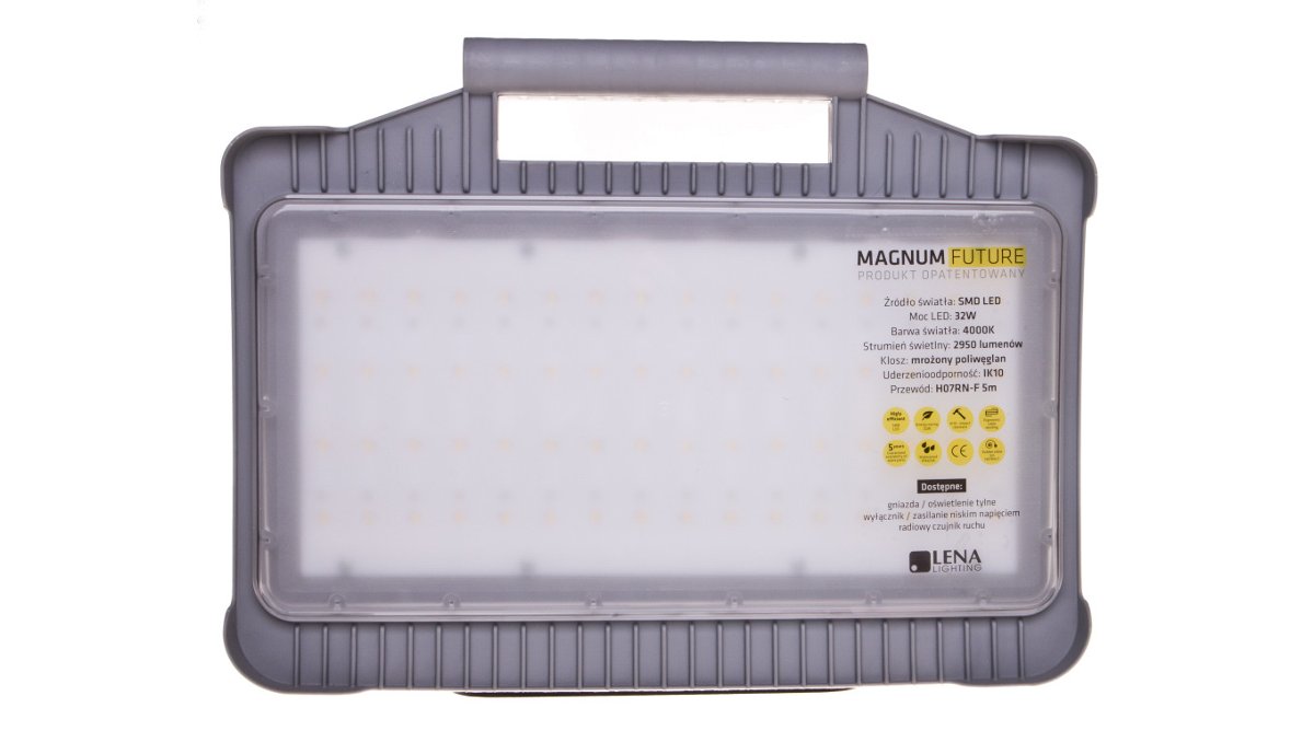 Lena Lighting Naświetlacz Lampa uniwersalna Magnum Future 32W z gniazdami 247002